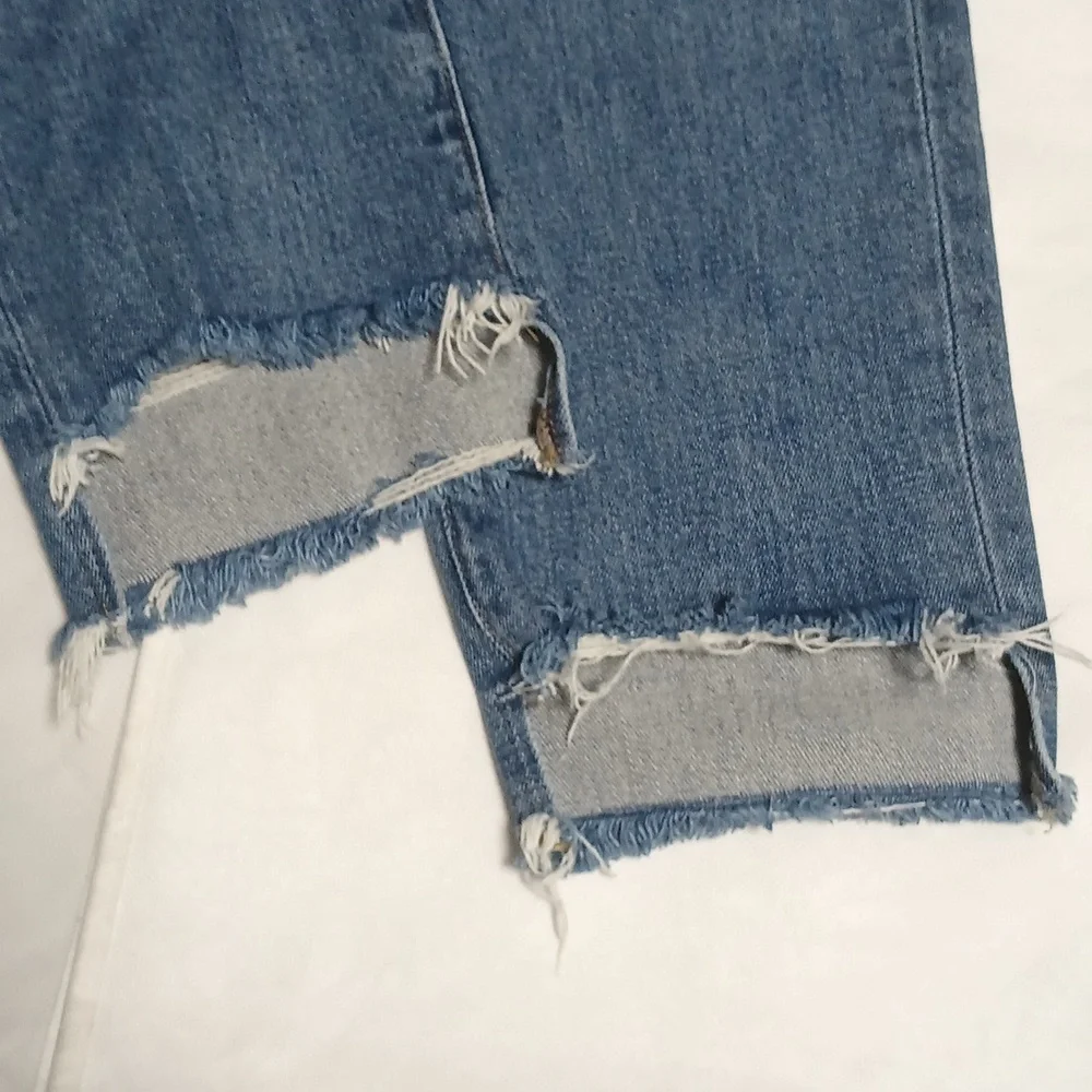Frame Denim Women's Le Boy Cropped Ankle Jeans in Blue